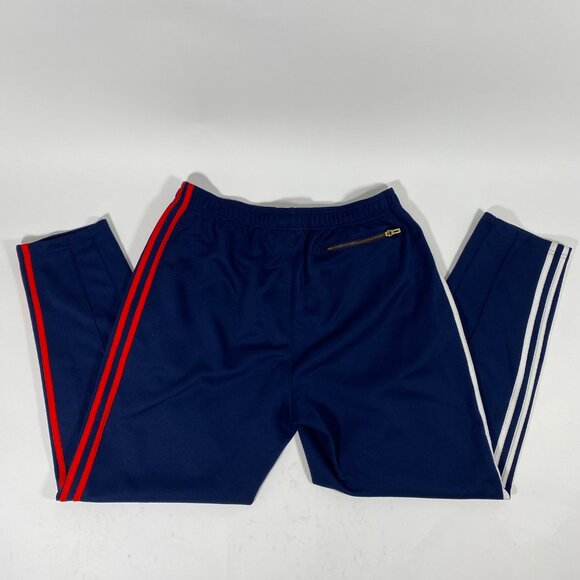 KITH x ADIDAS Soccer Navy Striped Track Pants - Picture 4 of 7